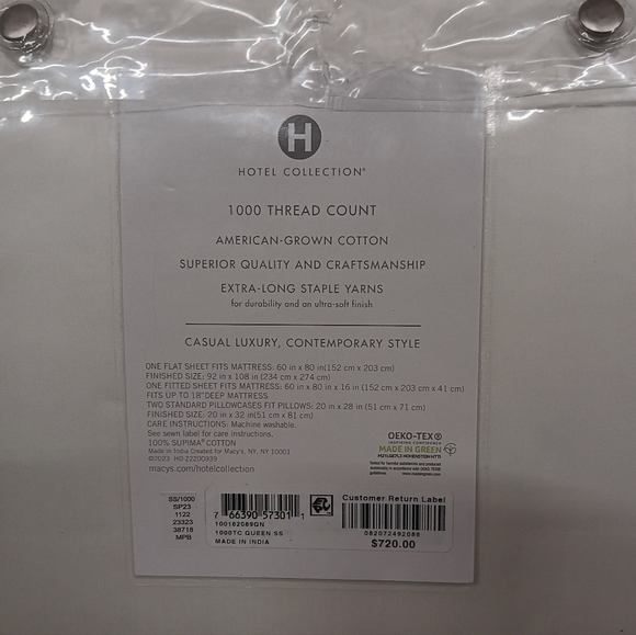Hotel Collection Queen Set 1000 Thread Count